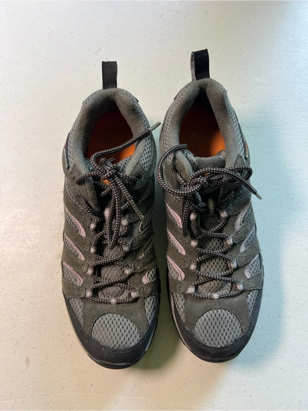Merrell Continuum Vibram Hiking Sneakers Beluga Gray Lilac Womens Sz 11